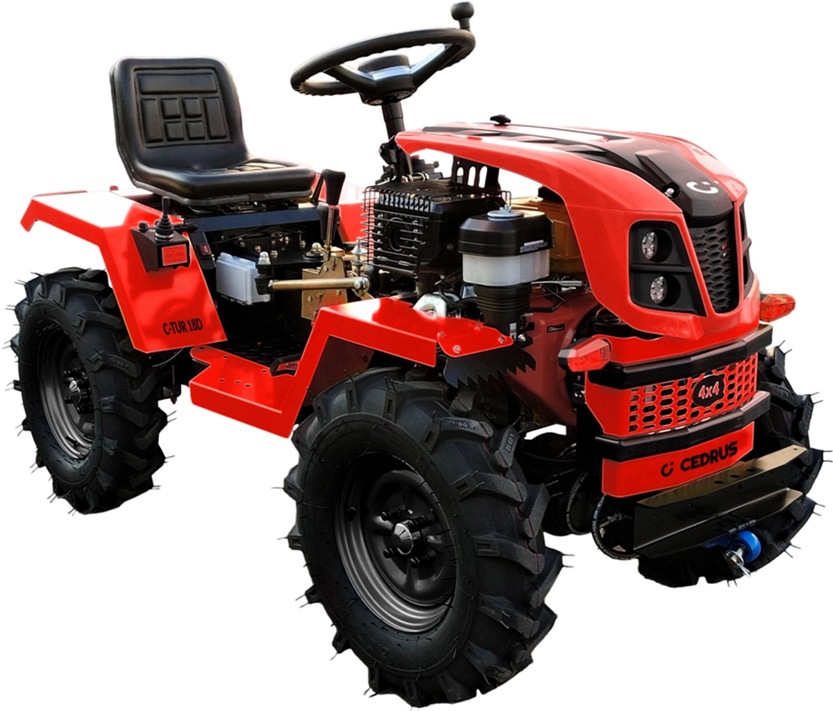 Cedrus C-TUR-18B AWD Traktorek ogrodowy wielofunkcyjny rolniczy z napędem na cztery koła Cedrus C-TUR-18B AWD Traktorek ogrodowy wielofunkcyjny rolniczy z napędem na cztery koła
